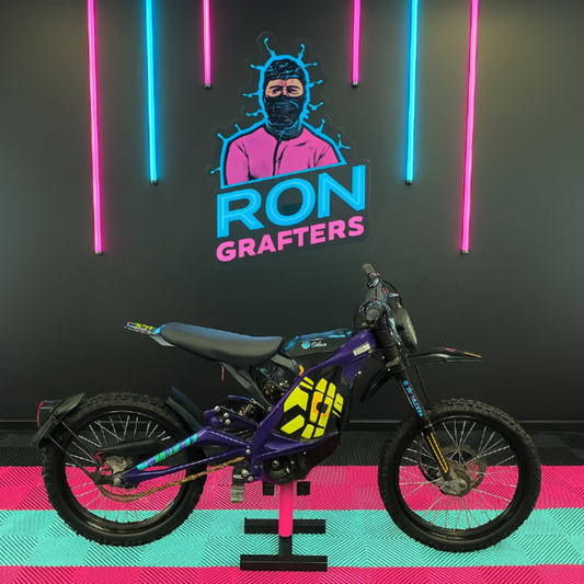 2025 8kw Sur-Ron Light Bee X 60v 40Ah In Purple And Green